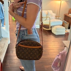Real leather crossbody